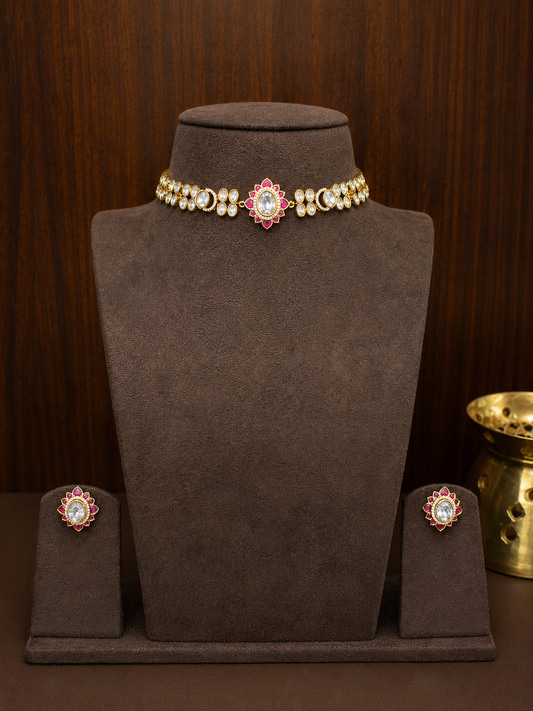 Roshika Polki Heritage Choker Set