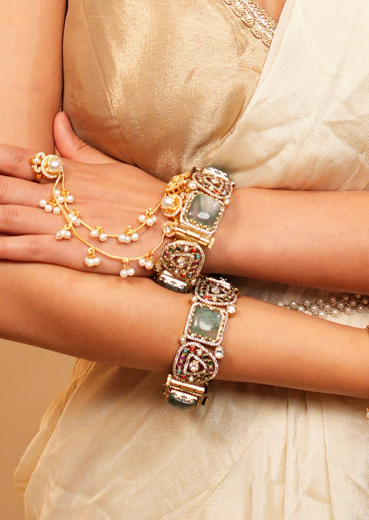 Navika – Multigem Heritage Cuff Bangle