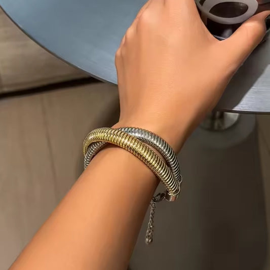 Dual Chain Cascade Bracelet