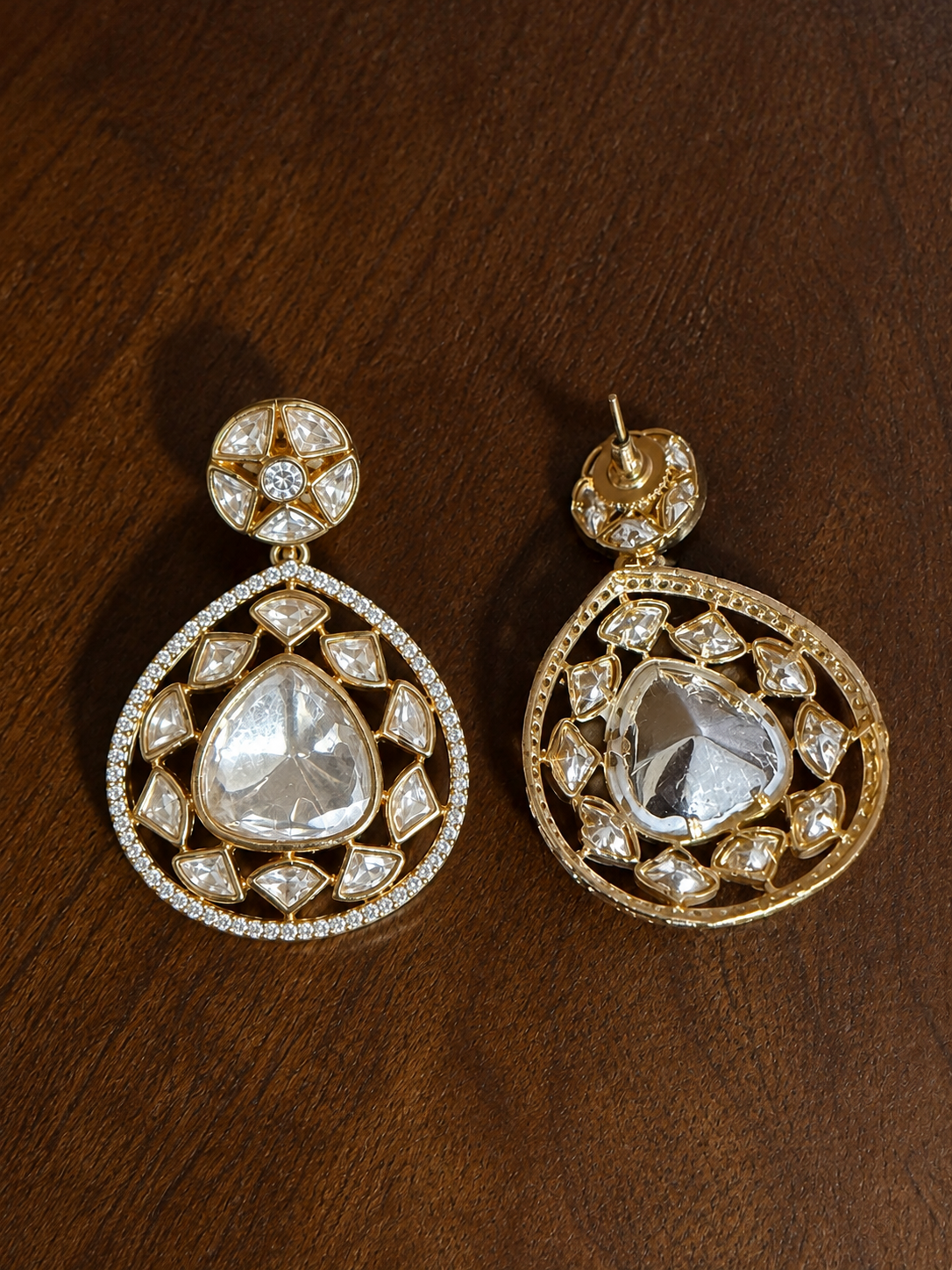 Aaratrika – Real Kundan Statement Earrings