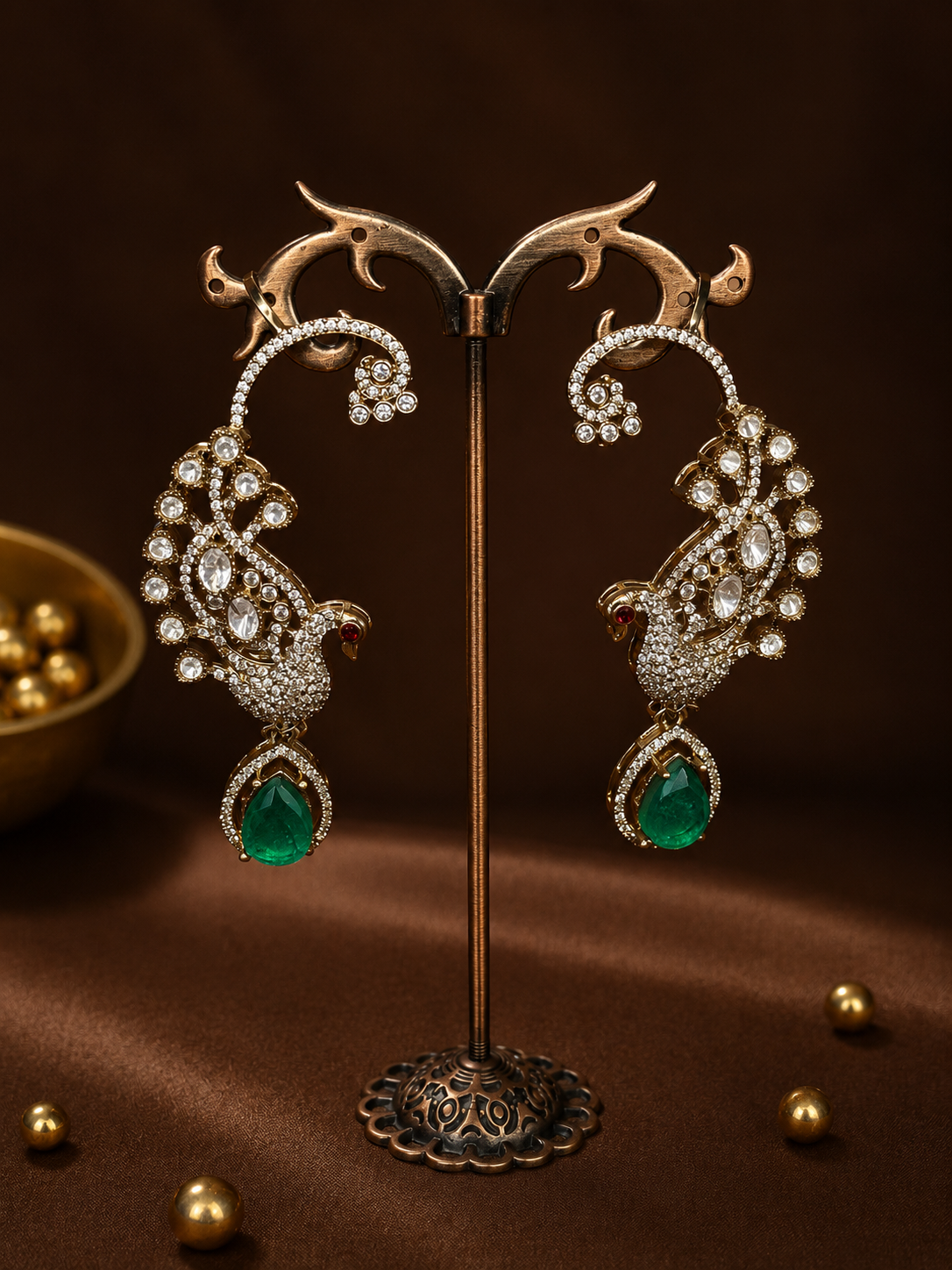 Samrajika – Peacock Heritage Necklace Set