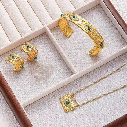 Emerald Green with Zircons Nazar Bracelet