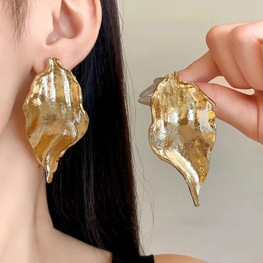 Gold Plated Luxe Anthurim Studs