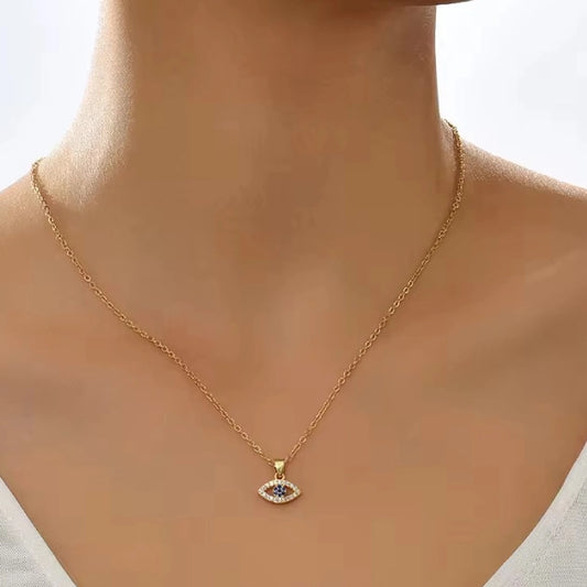 Evil Eye Pendant with Chain