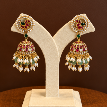 Vaikuntha Manjari – Original Jadau Kundan Gutta Pusalu Set