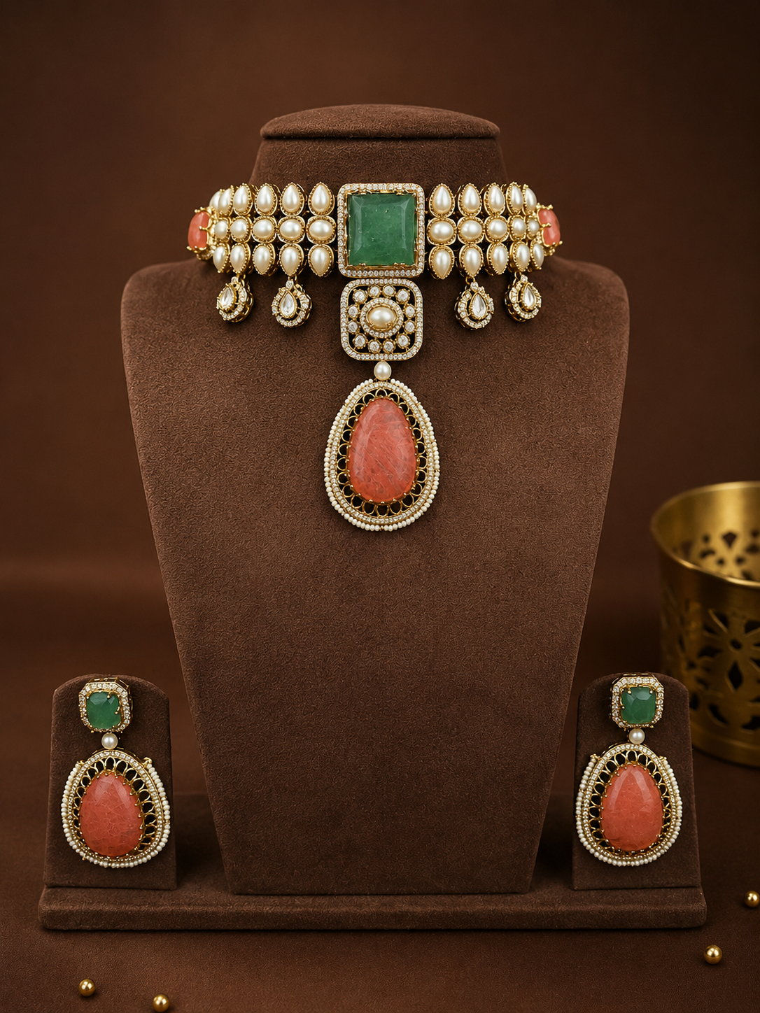 Sahiba – Imperial Cabochon Heritage Choker Set