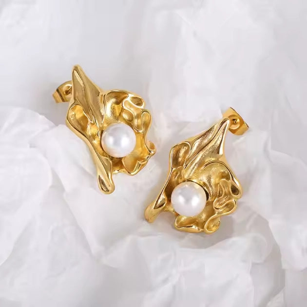 Pearl Blossom Studs