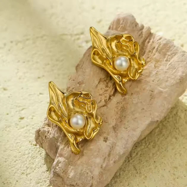 Pearl Blossom Studs