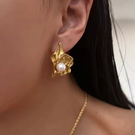 Pearl Blossom Studs