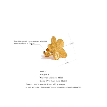 Viola Embrace Ring - 18k Gold Plated