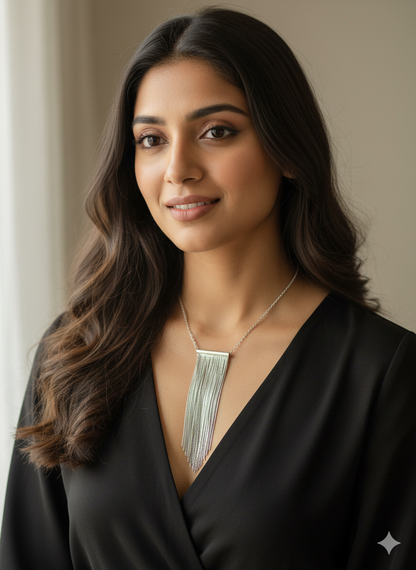 Silver Tassel Necklace