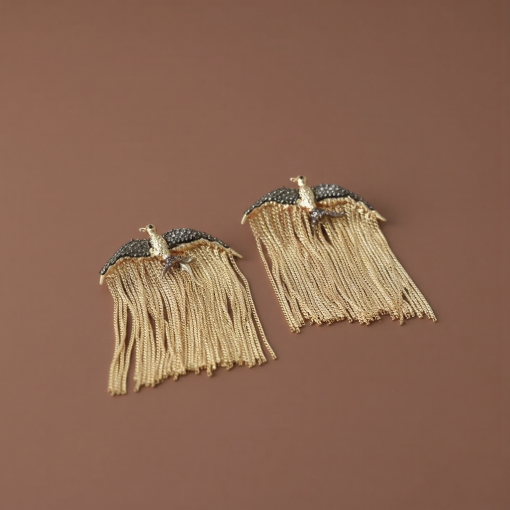 Alara - Wings of Freedom Tassel Earrings