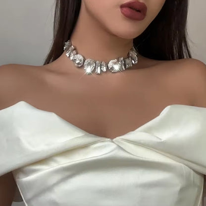 Geometrical Crystal Necklace