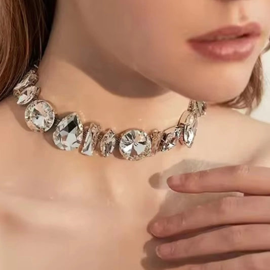 Geometrical Crystal Necklace