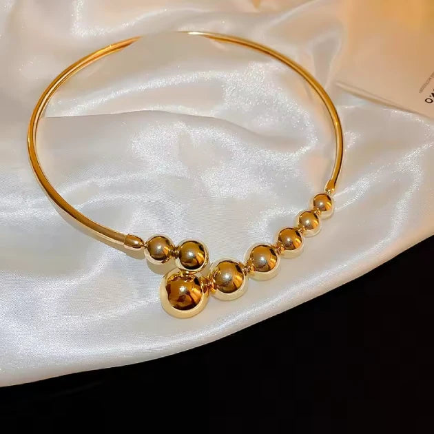 Gold Plated Beaded Bliss Necklet