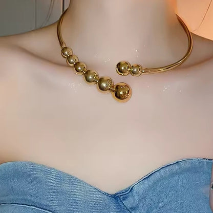 Gold Plated Beaded Bliss Necklet