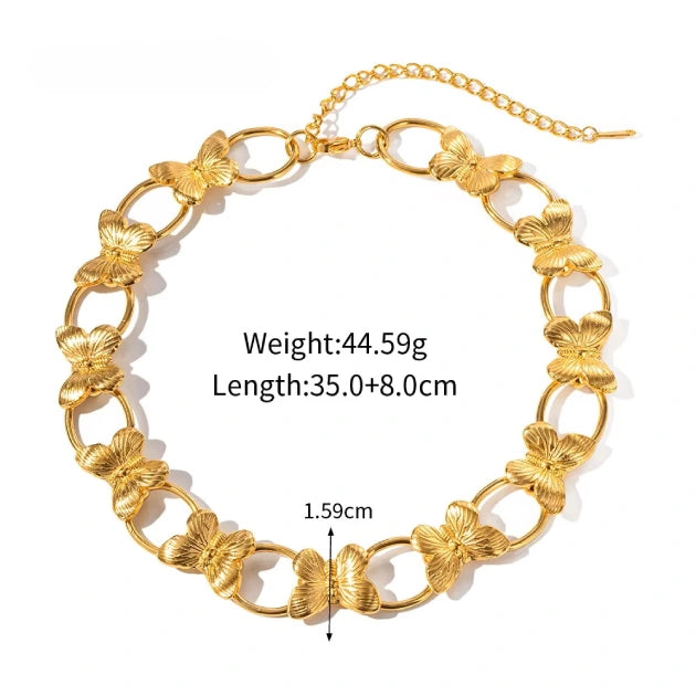 Gold Butterfly Necklace