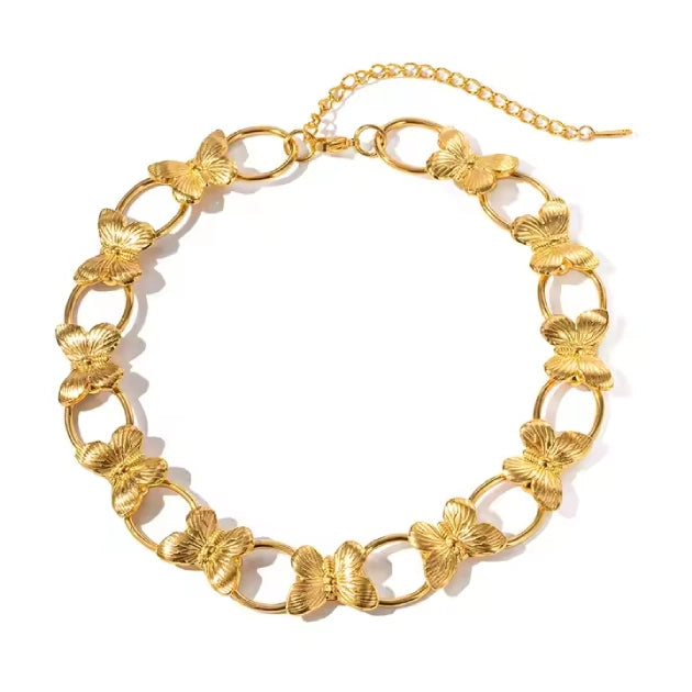 Gold Butterfly Necklace