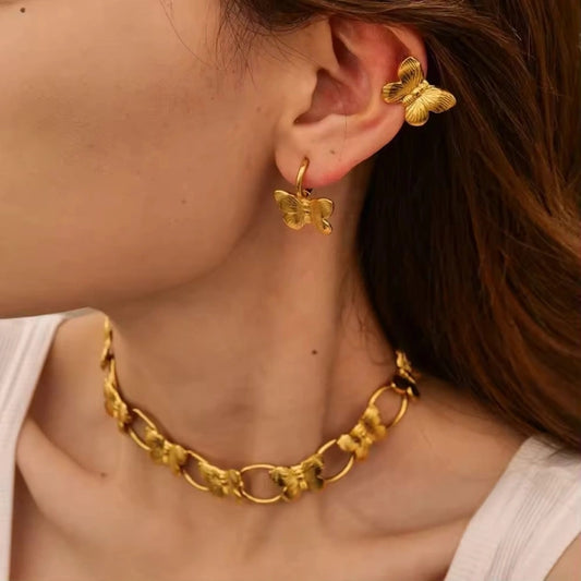 Gold Butterfly Necklace
