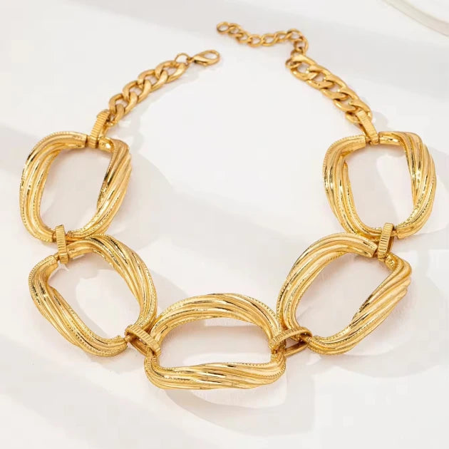 Gold Chunky Link Chain Choker
