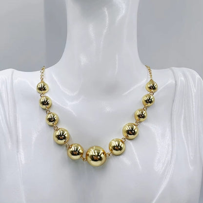 Gold Hemisperical Necklace