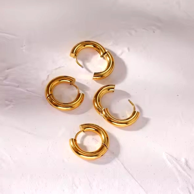 Gold Dainty Hoops
