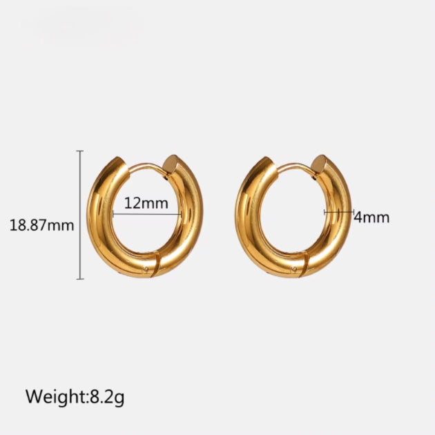 Gold Dainty Hoops