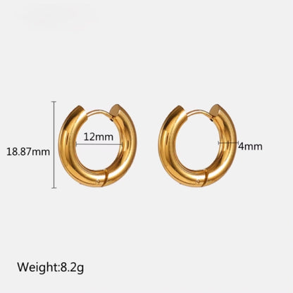 Gold Dainty Hoops