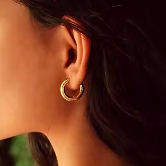 Gold Dainty Hoops