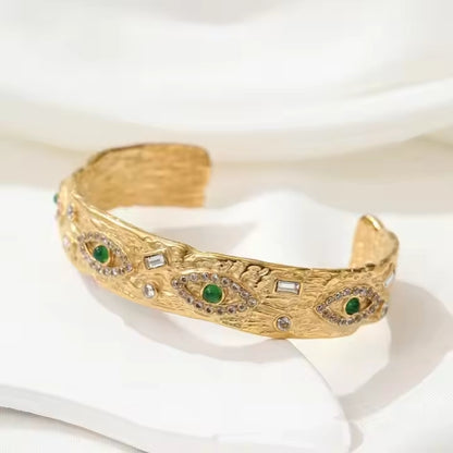 Emerald Green with Zircons Nazar Bracelet