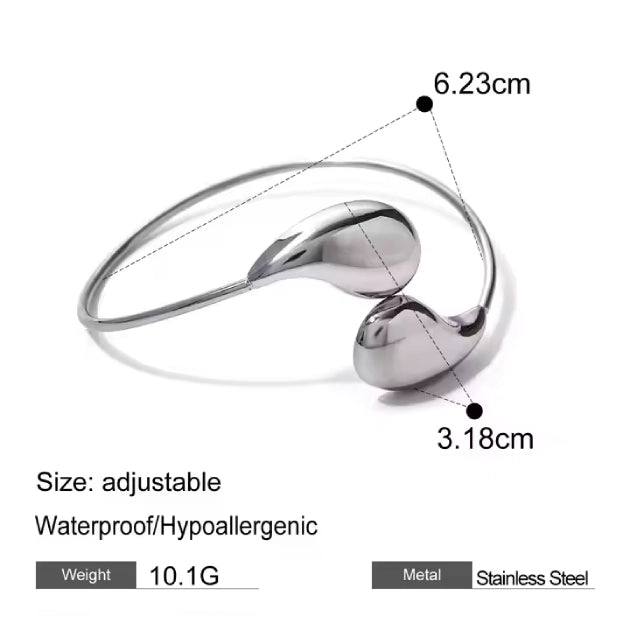 Half Tear Drop Bracelet