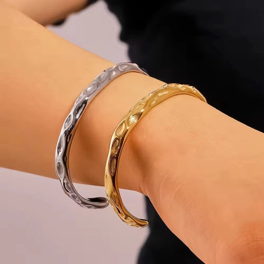 Gracia Hammered Cuff Bracelet