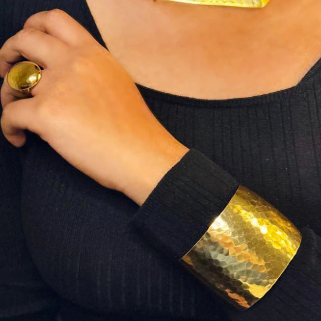 Solaris Brass Cuff - The fire of the sun, forged into brass.