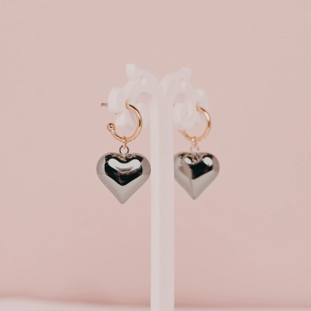 Heart Hoop Huggies