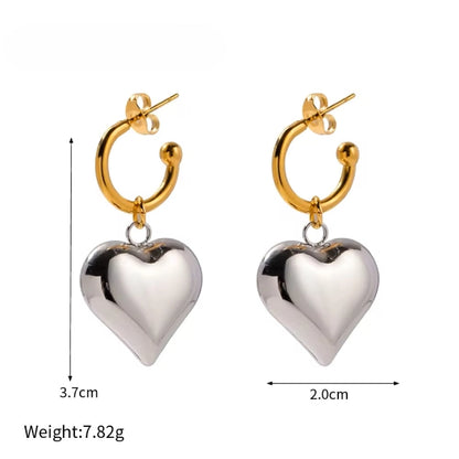 Heart Hoop Huggies