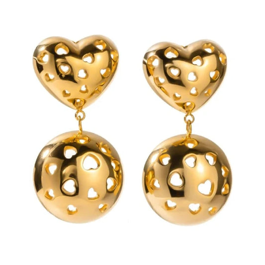 Heart with Half-Sphere Drops