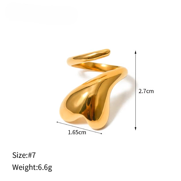 Huggy Love Statement Ring