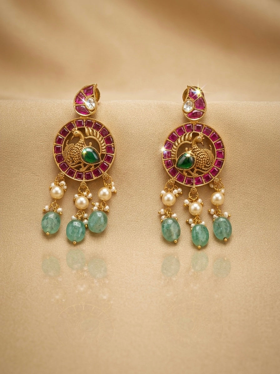 Mayura Vaibhava – Original Jadau Kundan Necklace Set