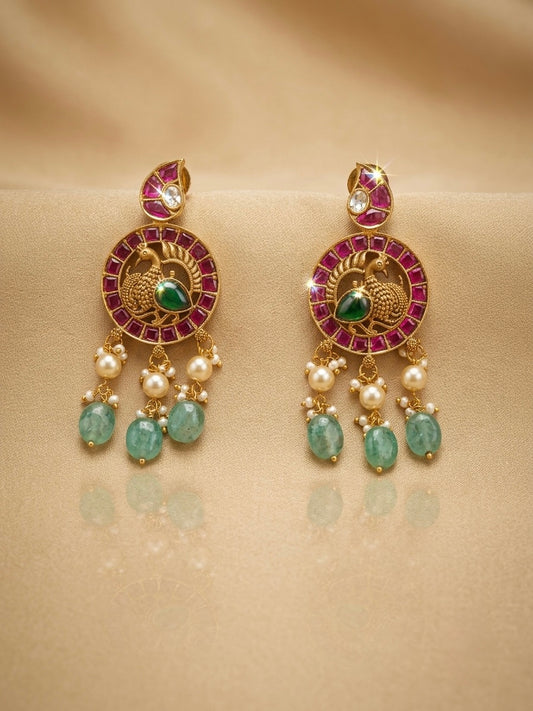 Mayura Vaibhava – Original Jadau Kundan Necklace Set