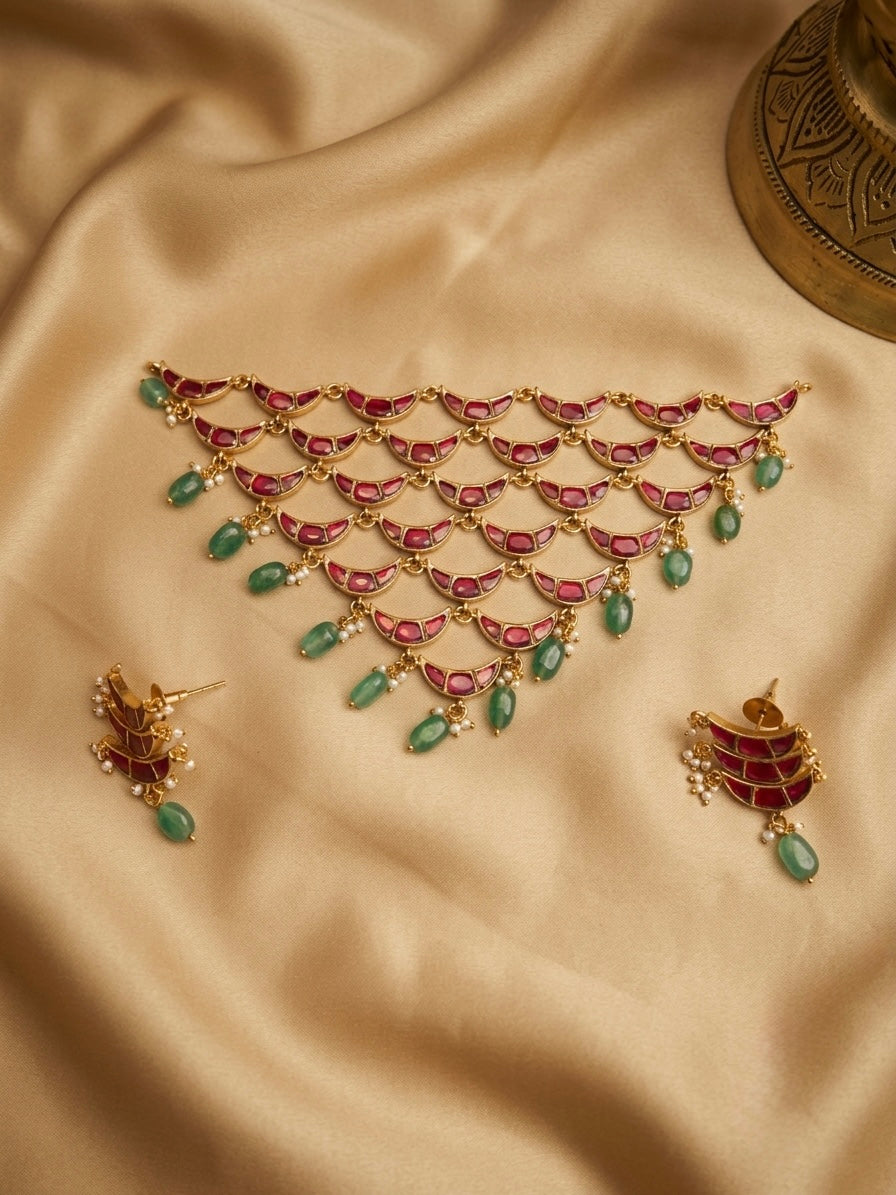 Chandrika Kanthi – Jadau Kundan Choker Set