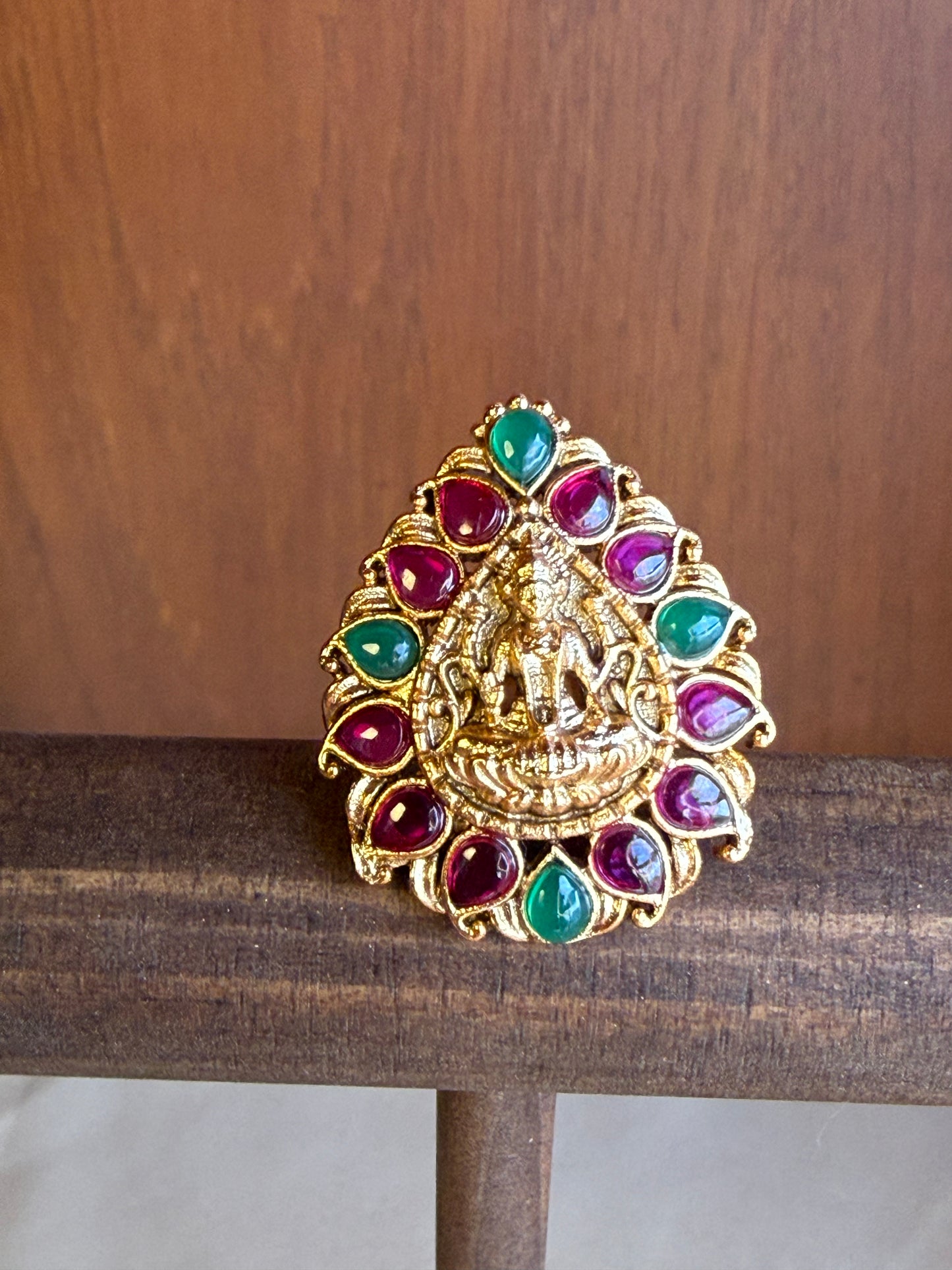 Mahalakshmi Jadau Kundan Ring