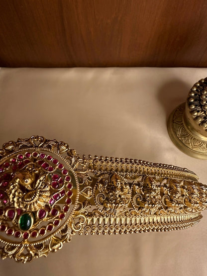 Annalakshmi - Jadau Kundan Reversible Kamarbandh/Waist Belt