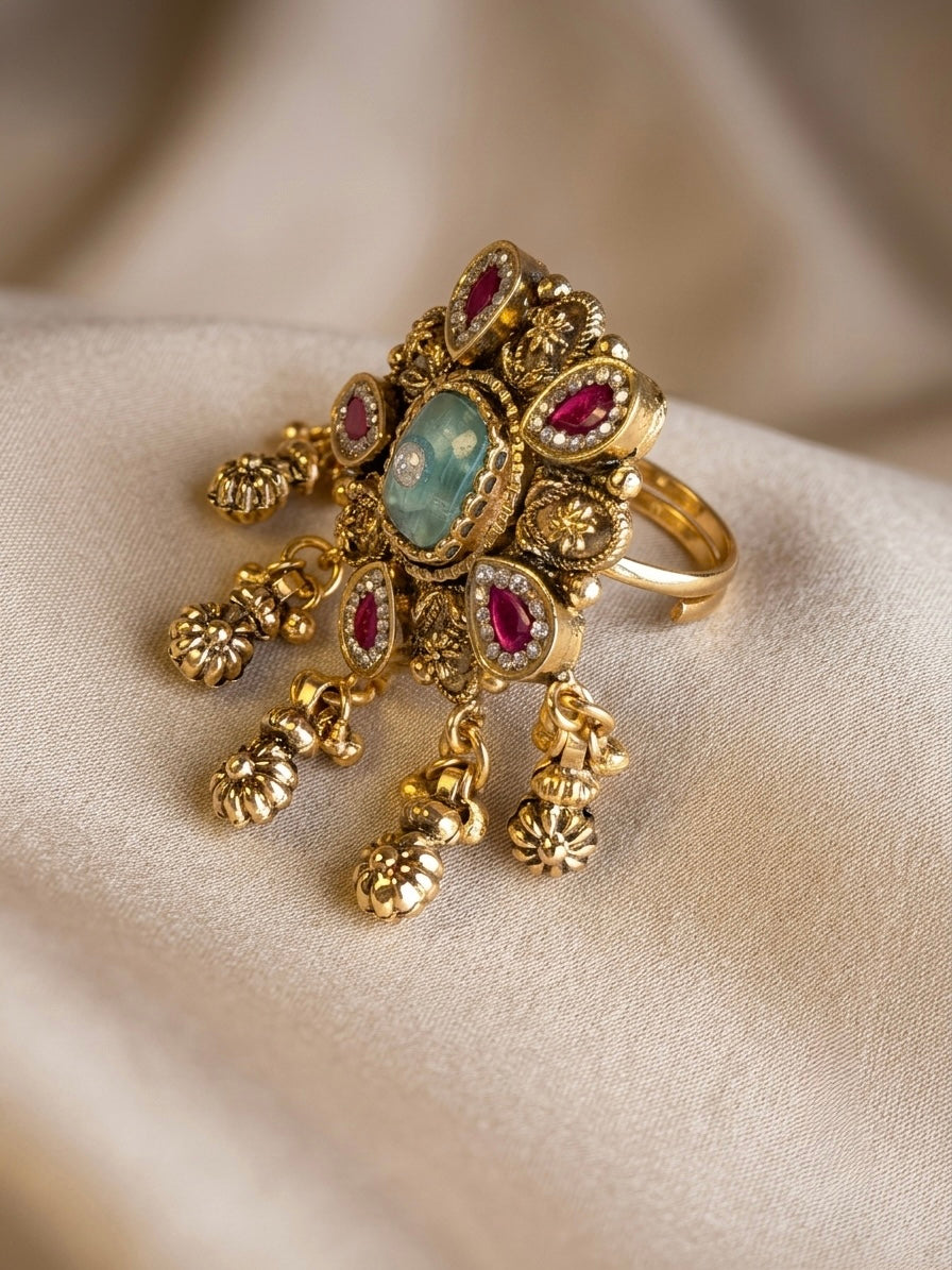 Ratnavalli Jadau Kundan Ring