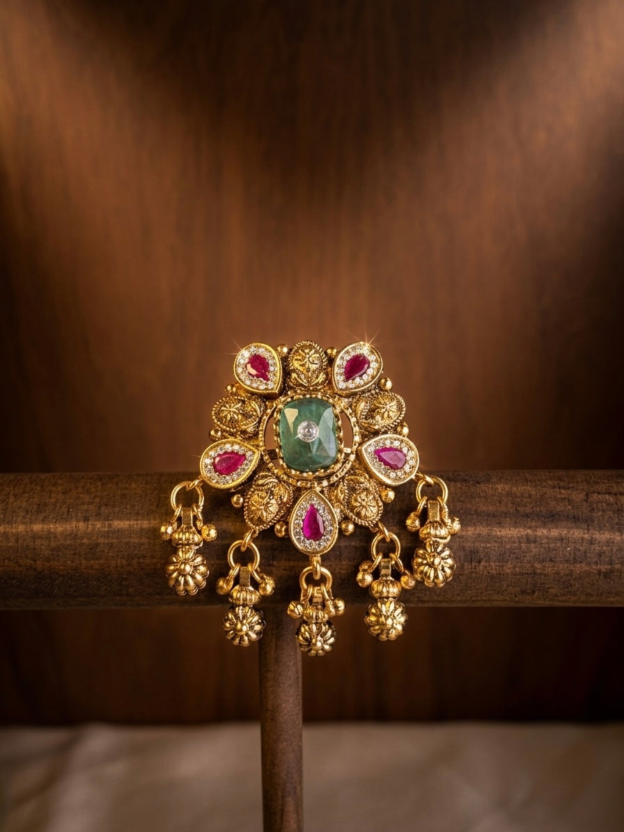 Ratnavalli Jadau Kundan Ring