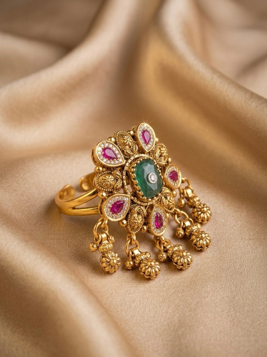 Ratnavalli Jadau Kundan Ring