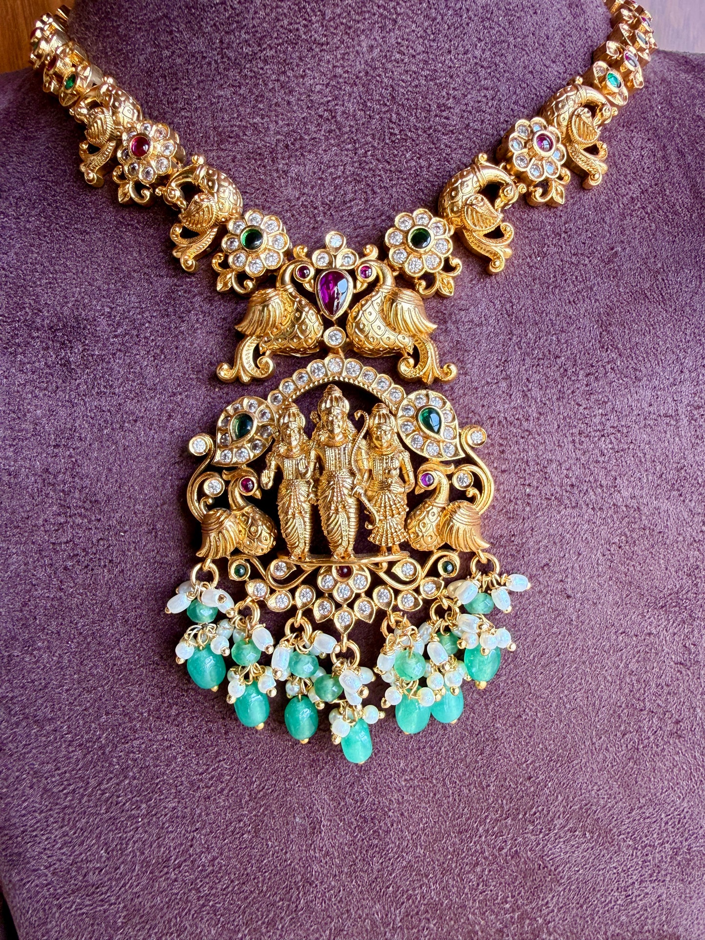 Sri Rama Vaibhava – Micro Gold Plated Necklace Set.