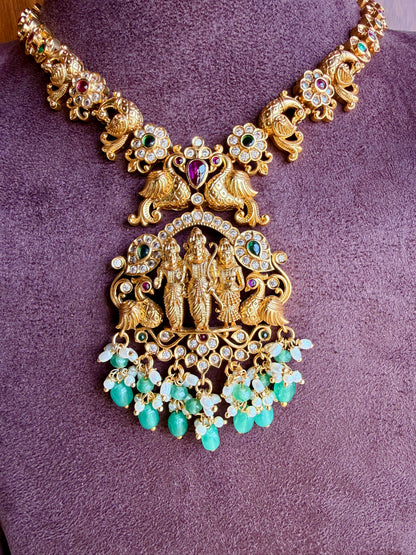 Sri Rama Vaibhava – Micro Gold Plated Necklace Set.