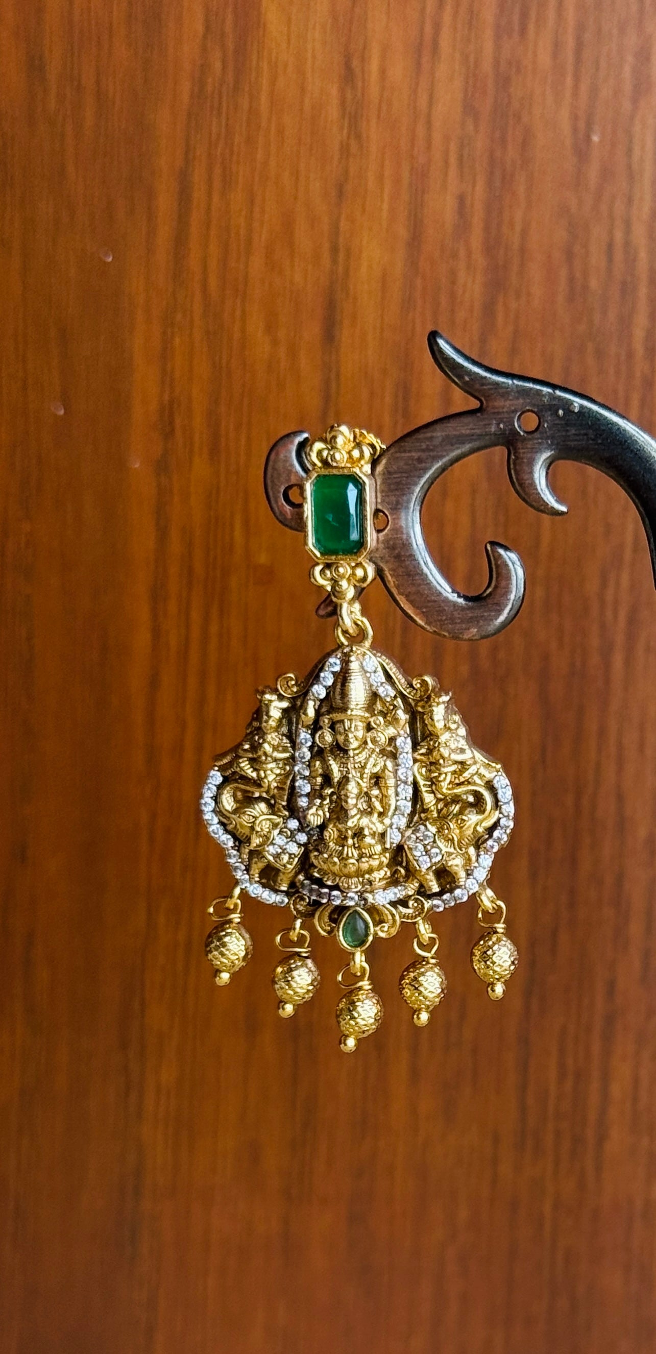 Shri Lakshmi Venkatesha Vaibhava - Micro Gold Plated Necklace Set.