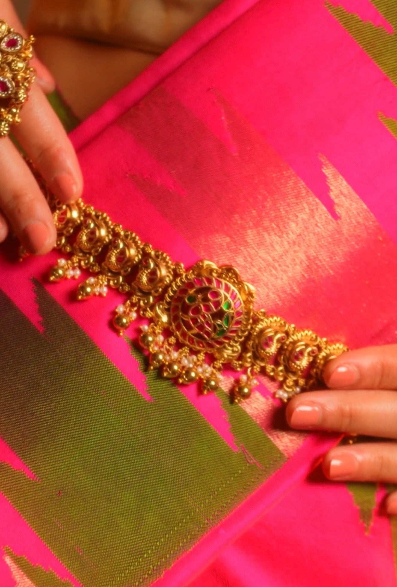 Annakili Vadanam - Original Jadau Kundan Waist Chain