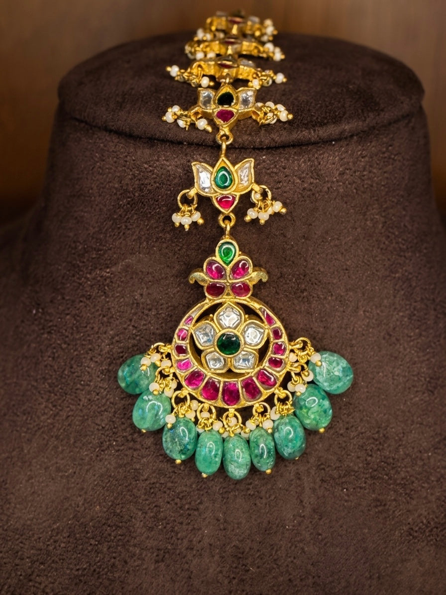 The Chandramukhi - Original Jadau Kundan Maang Tikka.